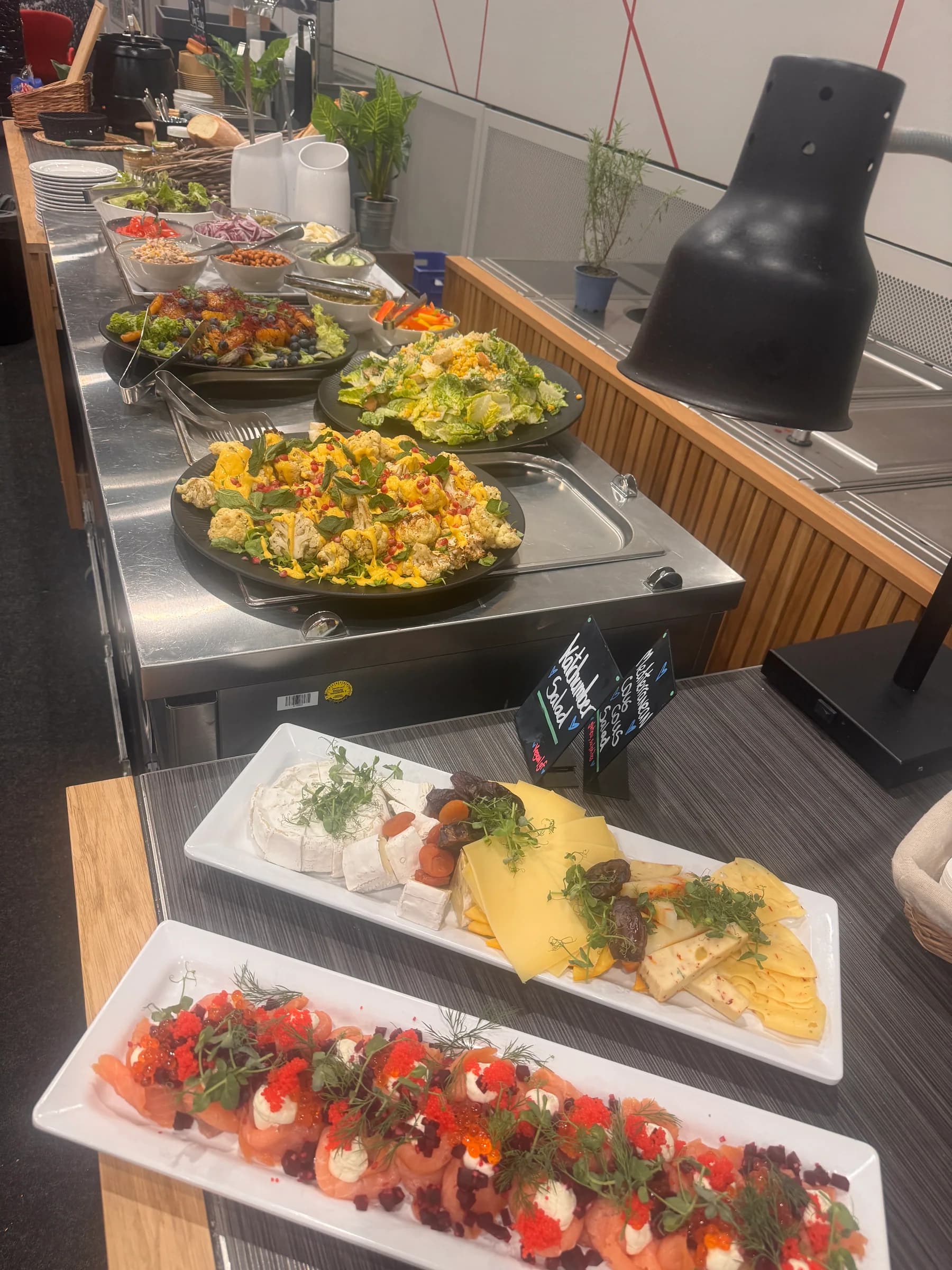 Composed cold canapés for European touring service